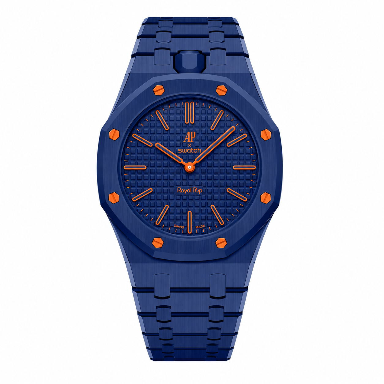 Bioceramic Bracelet Case For AP x Swatch Royal Pop Orenji Hachi