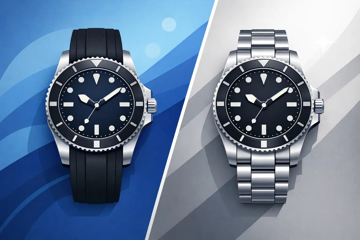 Rubber Strap Versus Metal Bracelet for Royal Pop