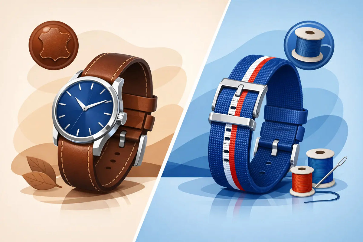 Leather Versus Nylon Royal Pop Straps Compared