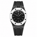 Bioceramic Rubber Strap Case For AP x Swatch Royal Pop Ocho Negro