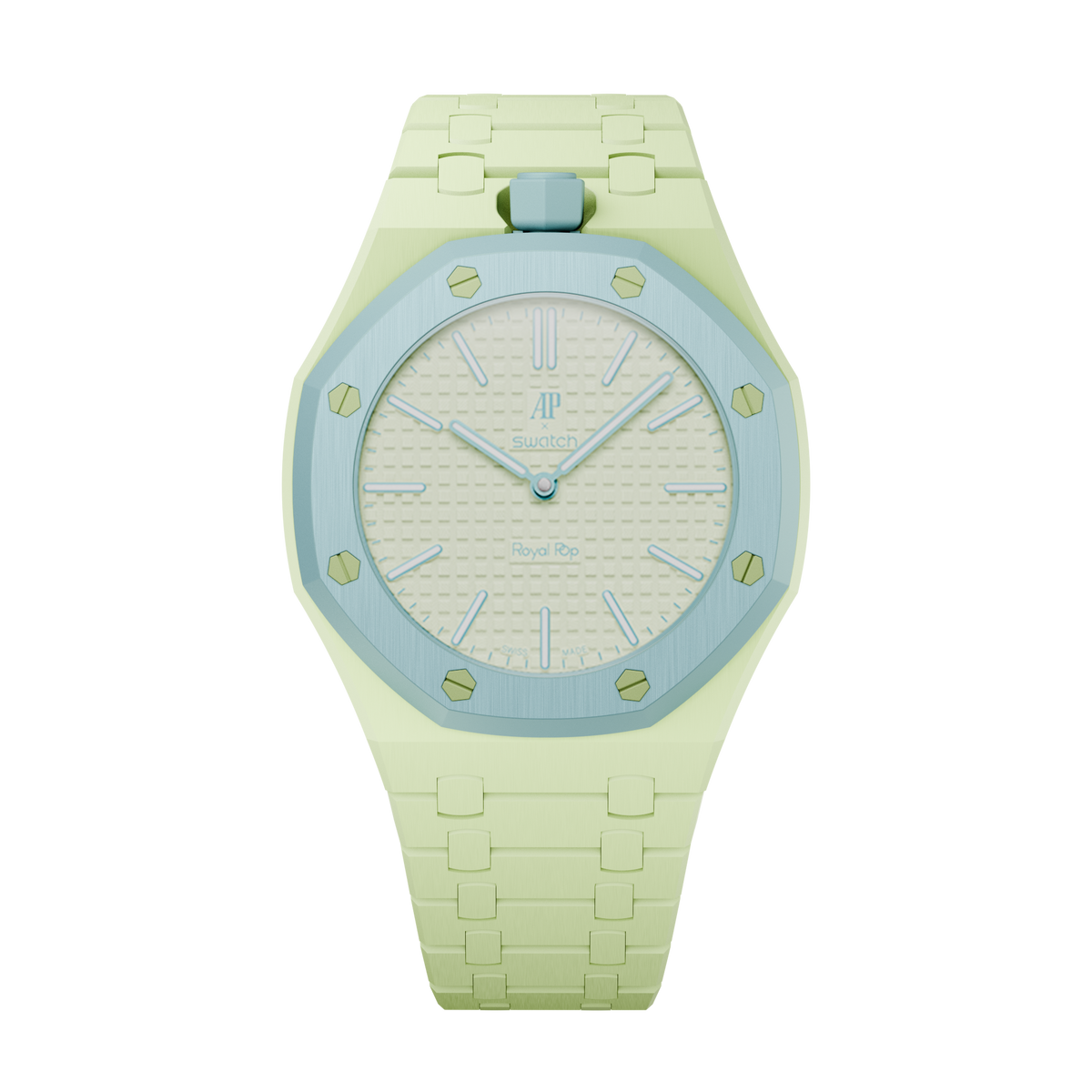 Bioceramic Bracelet Case For AP x Swatch Royal Pop Blaue Acht