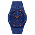 Bioceramic Rubber Strap Case For AP x Swatch Royal Pop Orenji Hachi