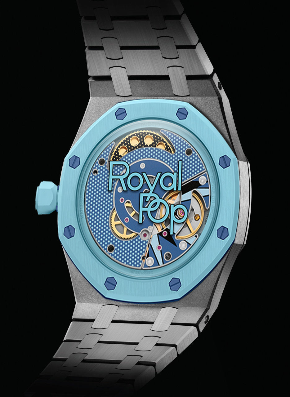 Stainless Steel Bracelet Case For AP x Swatch Royal Pop Làn Ba