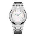 Full Frame Cover Stainless Steel Bracelet Case For AP X Swatch Royal Pop Huit Blanc