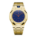 Full Frame Stainless Steel Yellow Gold Bracelet Case for AP X Swatch Royal Pop Orenij Hachi