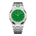 Full Frame Cover Stainless Steel Bracelet Case For AP X Swatch Royal Pop Green Eight
