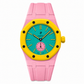 Bioceramic Rubber Strap Case For AP x Swatch Royal Pop OTG ROZ