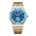 Stainless Steel Rosé Gold Bracelet Case For AP x Swatch Royal Pop Lan Ba