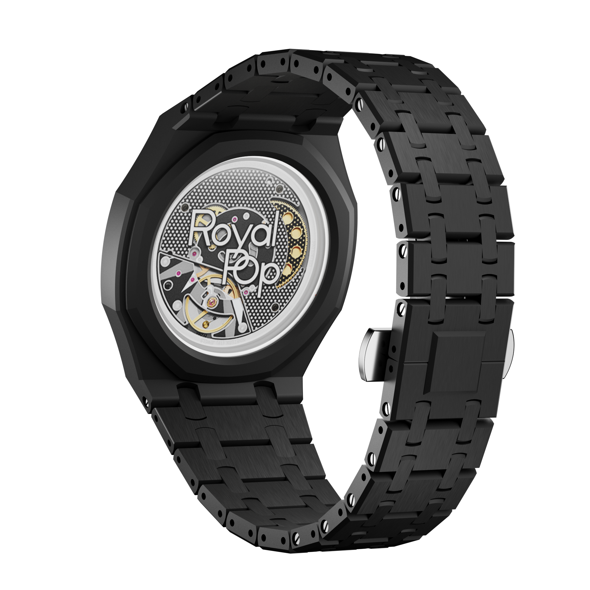 Bioceramic Bracelet Case For AP x Swatch Royal Pop Ocho Negro