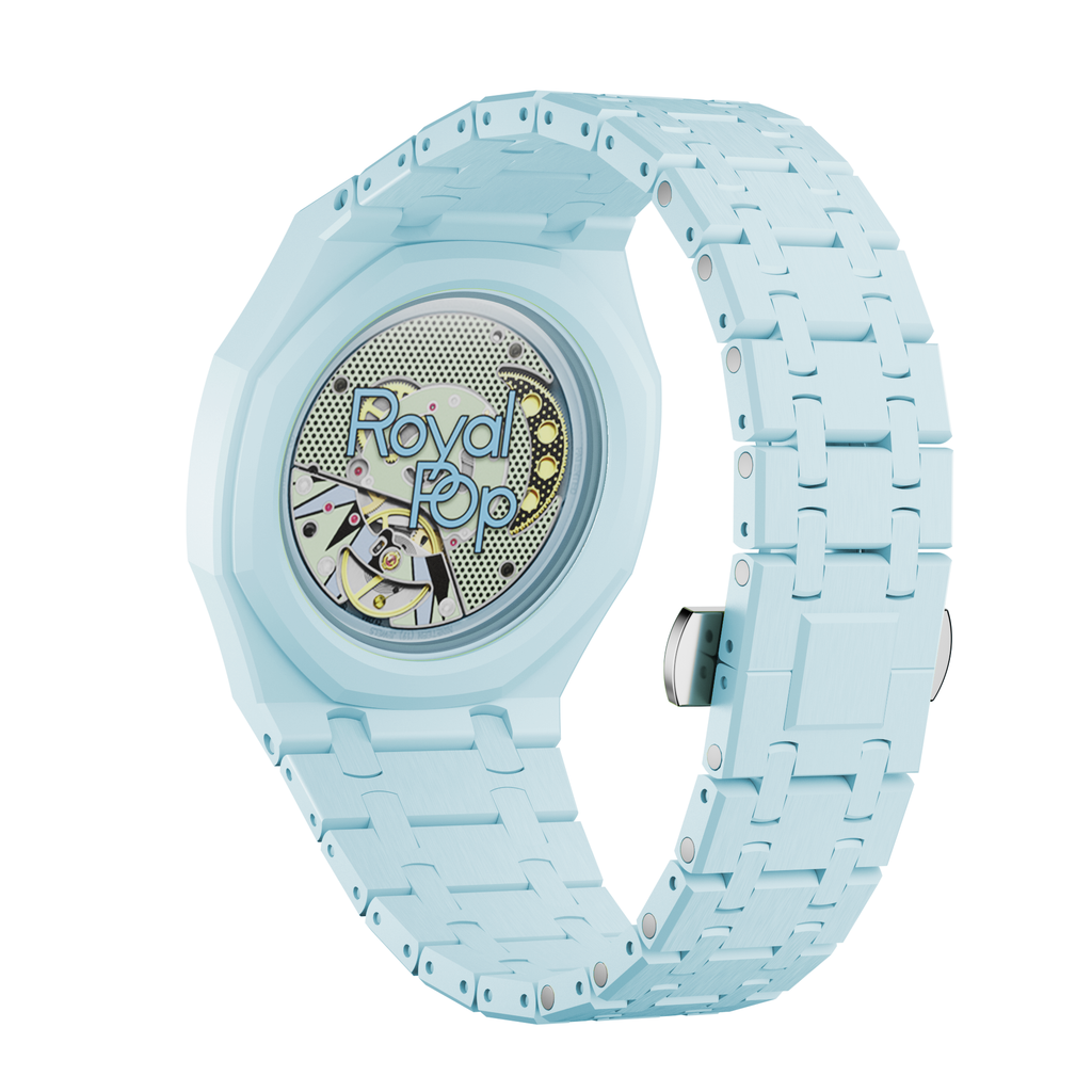 Bioceramic Bracelet Case For AP x Swatch Royal Pop Blaue Acht