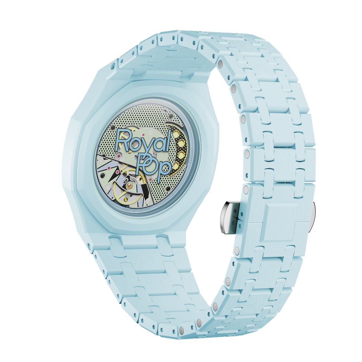 Bioceramic Bracelet Case For AP x Swatch Royal Pop Blaue Acht