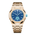Full-Frame-Gehäuse Edelstahl Roségold mit Gliederarmband für AP x Swatch Royal Pop Lan Ba