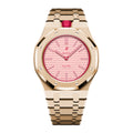 Full Frame Cover Stainless Steel Rosé Gold Bracelet Case for AP X Swatch Royal Pop Otto Rosso