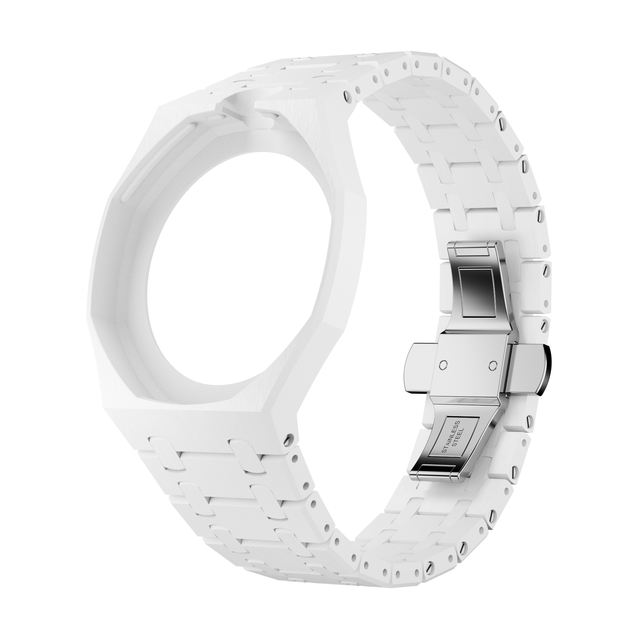 Bioceramic Bracelet Case For AP x Swatch Royal Pop Huit Blanc