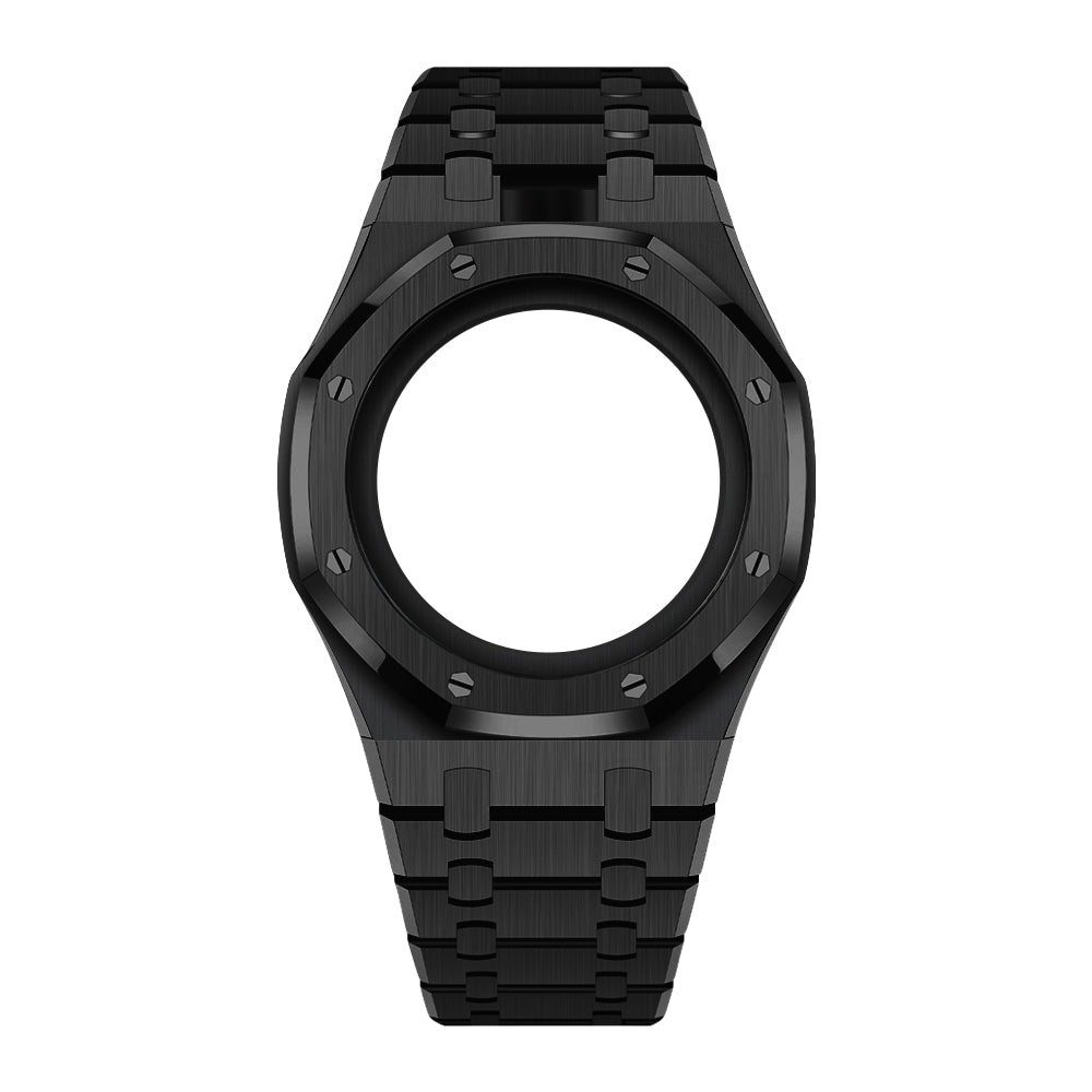 Full Frame Stainless Steel Black Bracelet Case for AP X Swatch