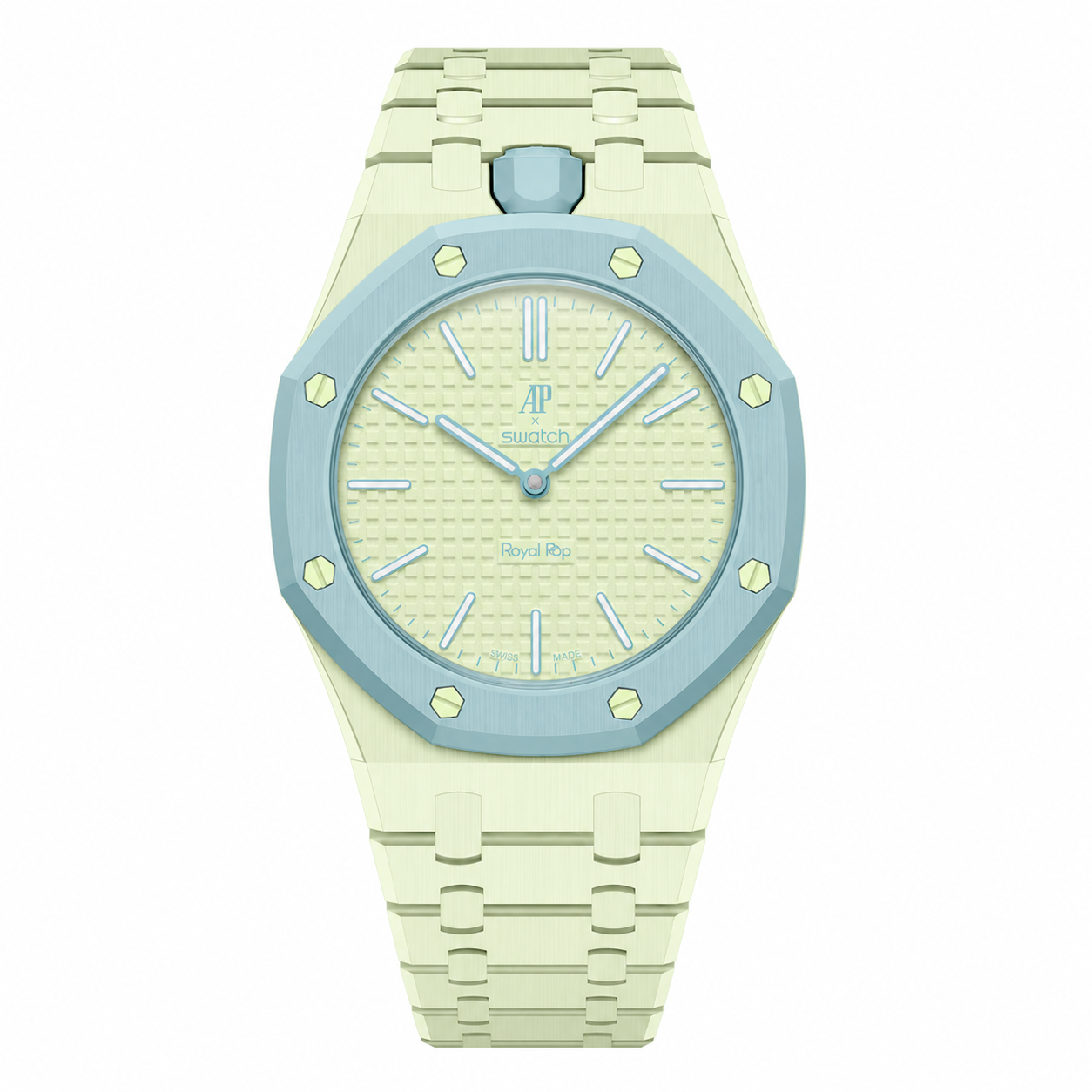 Bioceramic Bracelet Case For AP x Swatch Royal Pop Blaue Acht