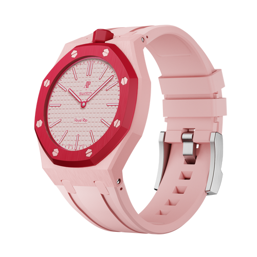 Bioceramic-Gehäuse mit Kautschukband für AP x Swatch Royal Pop Otto Rosso