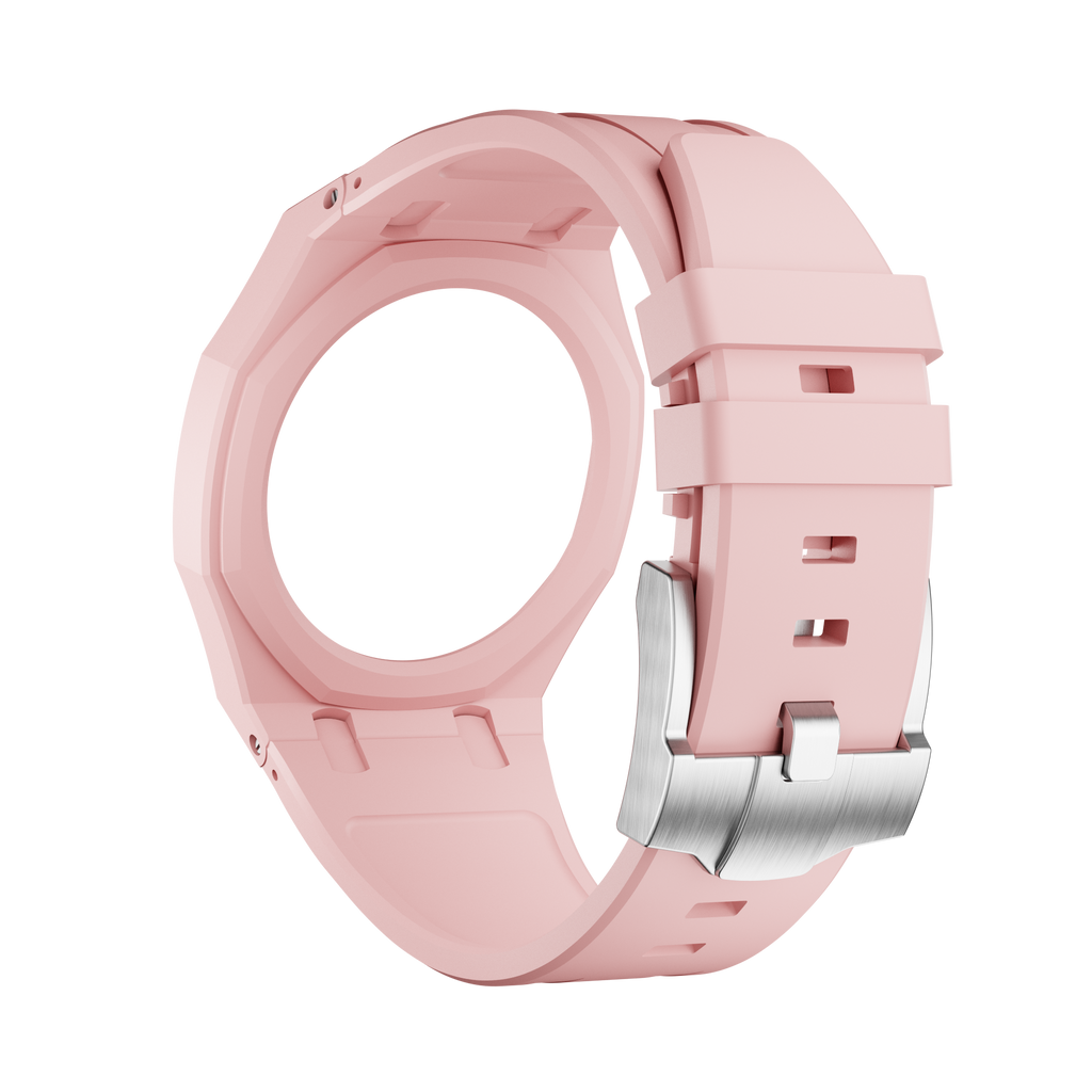 Bioceramic Rubber Strap Case  For AP x Swatch Royal Pop Otto Rosso
