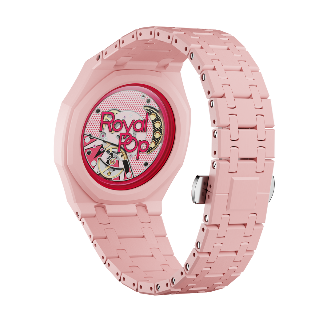 Bioceramic Bracelet Case For AP x Swatch Royal Pop Otto Rosso