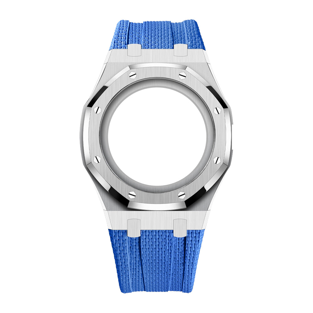 Full-Frame-Gehäuse Edelstahl mit Kautschukband für AP x Swatch Royal Pop Lan Ba