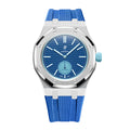 Full-Frame-Gehäuse Edelstahl mit Kautschukband für AP x Swatch Royal Pop Lan Ba