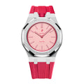 Full Frame Cover Stainless Steel Rubber Strap Case for AP X Swatch Royal Pop Otto Rosso