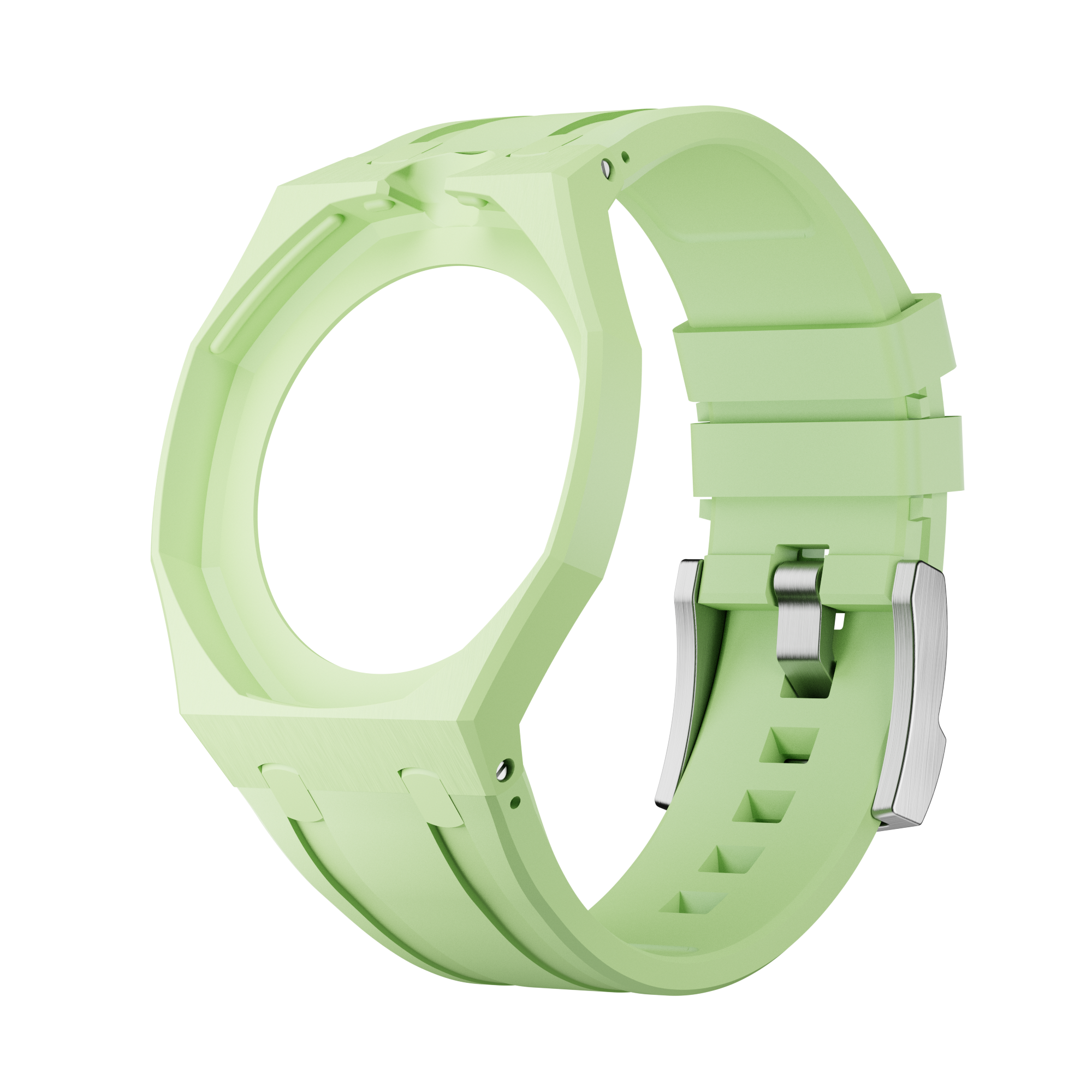 Bioceramic Rubber Strap Case For AP x Swatch Royal Pop Blaue Acht