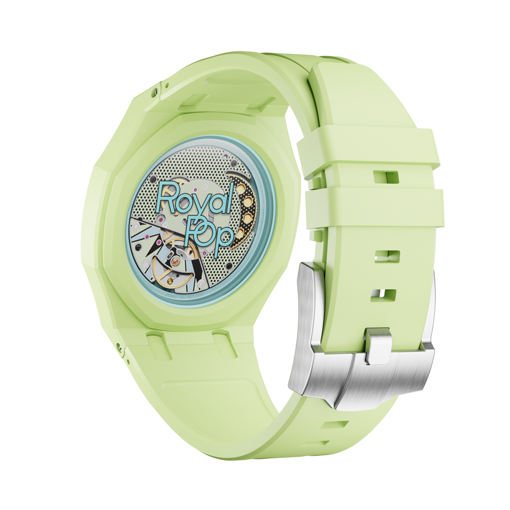 Bioceramic Rubber Strap Case For AP x Swatch Royal Pop Blaue Acht