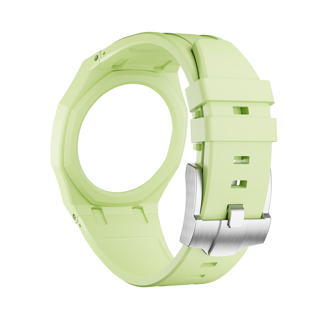 Bioceramic Rubber Strap Case For AP x Swatch Royal Pop Blaue Acht