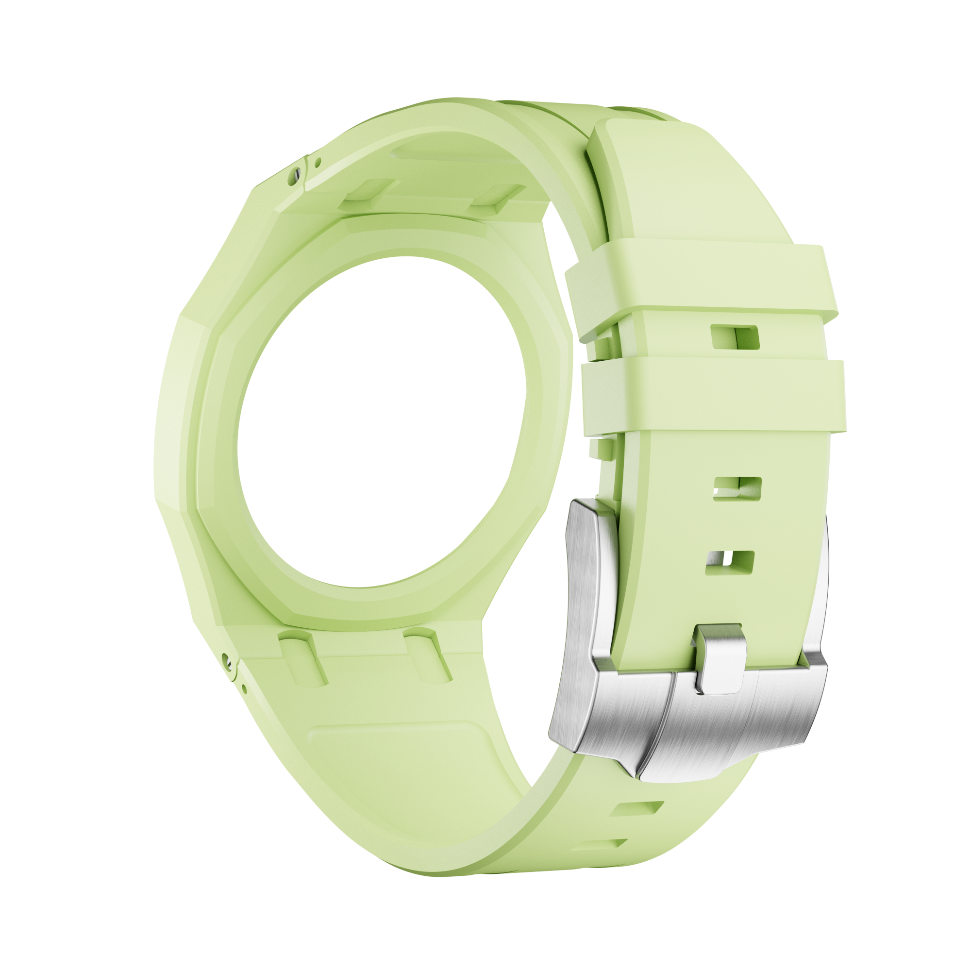 Bioceramic Rubber Strap Case For AP x Swatch Royal Pop Blaue Acht
