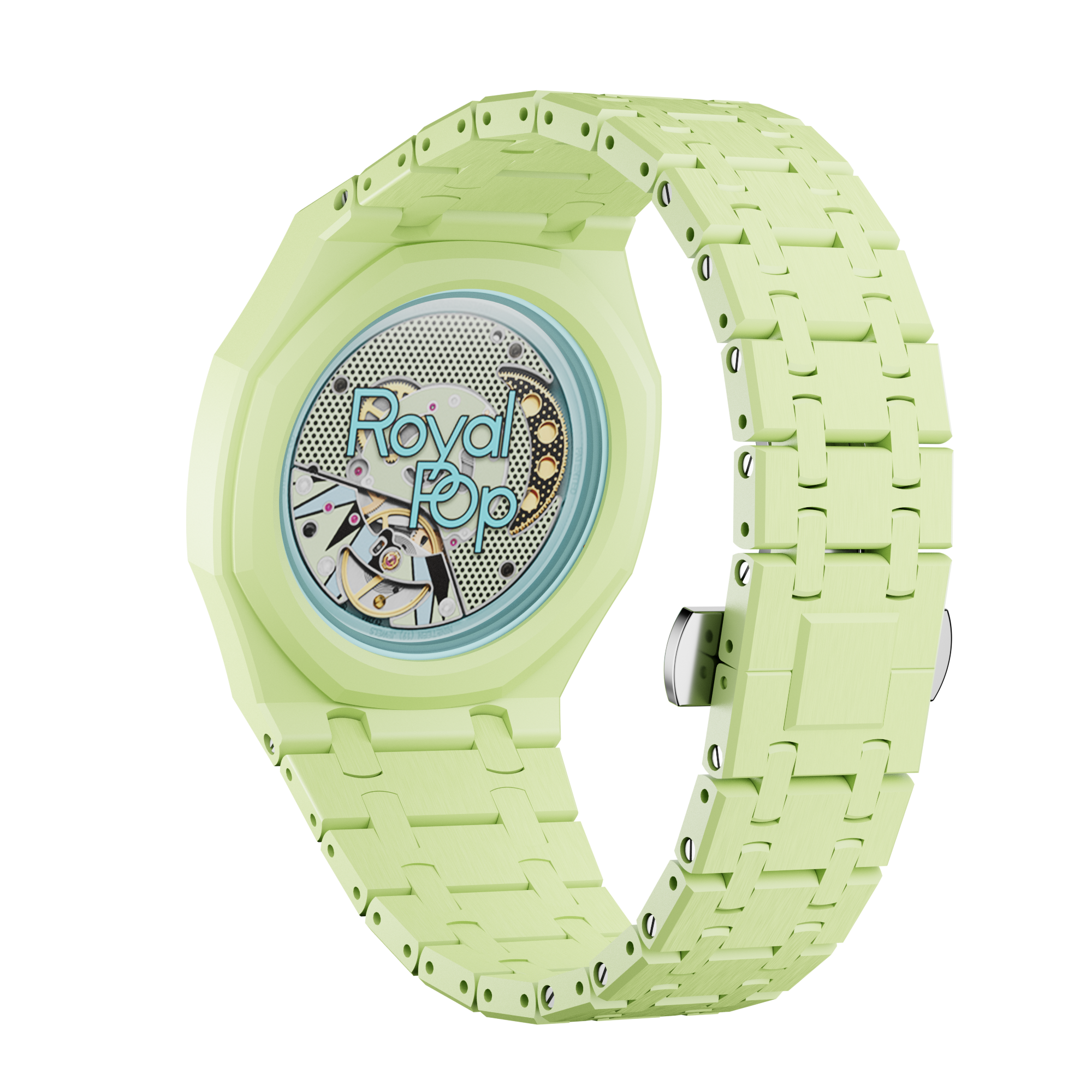 Bioceramic Bracelet Case For AP x Swatch Royal Pop Blaue Acht
