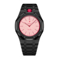 Full Frame Cover Stainless Steel Black Bracelet Case for AP X Swatch Royal Pop Otto Rosso