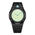 Full Frame Cover Stainless Steel Black Bracelet Case for AP X Swatch Royal Pop Blaue Acht