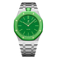 Stainless Steel Bracelet Case For AP x Swatch Royal Pop Green Eight