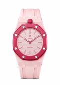 Bioceramic Rubber Strap Case  For AP x Swatch Royal Pop Otto Rosso