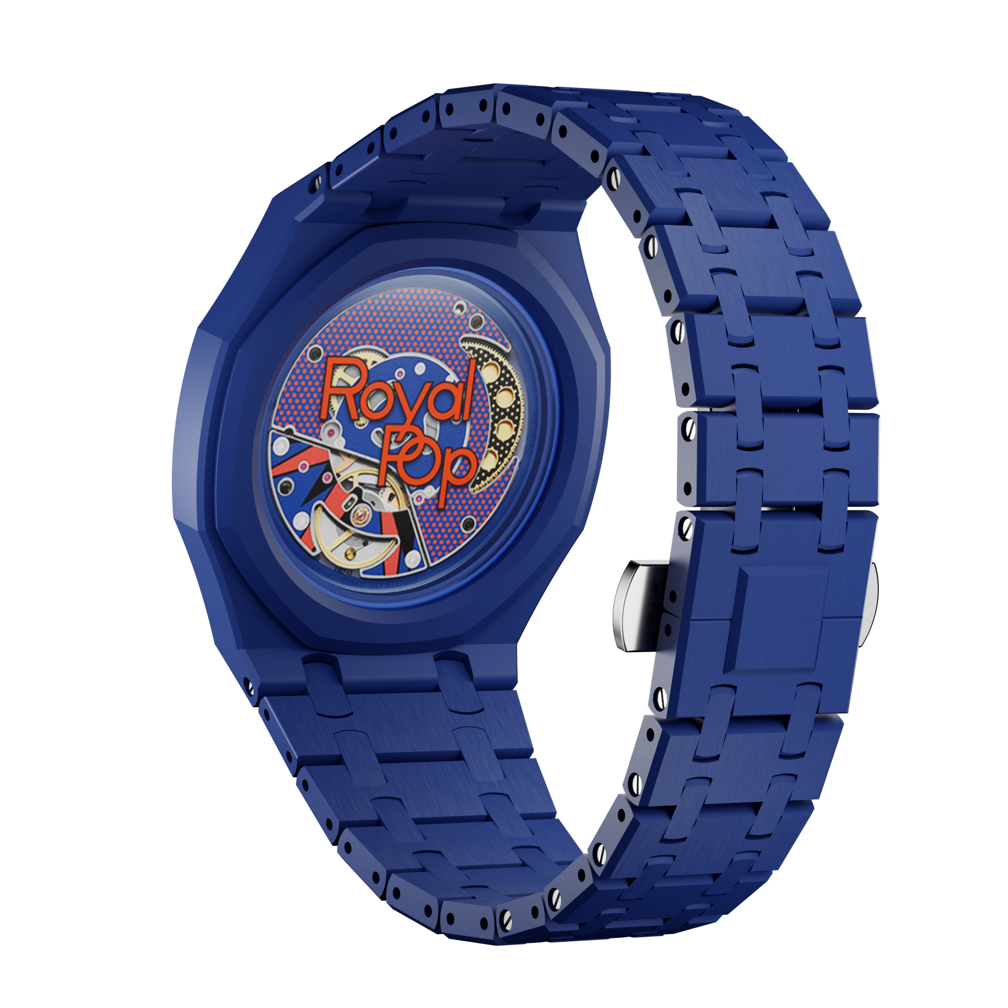 Bioceramic Bracelet Case For AP x Swatch Royal Pop Orenji Hachi