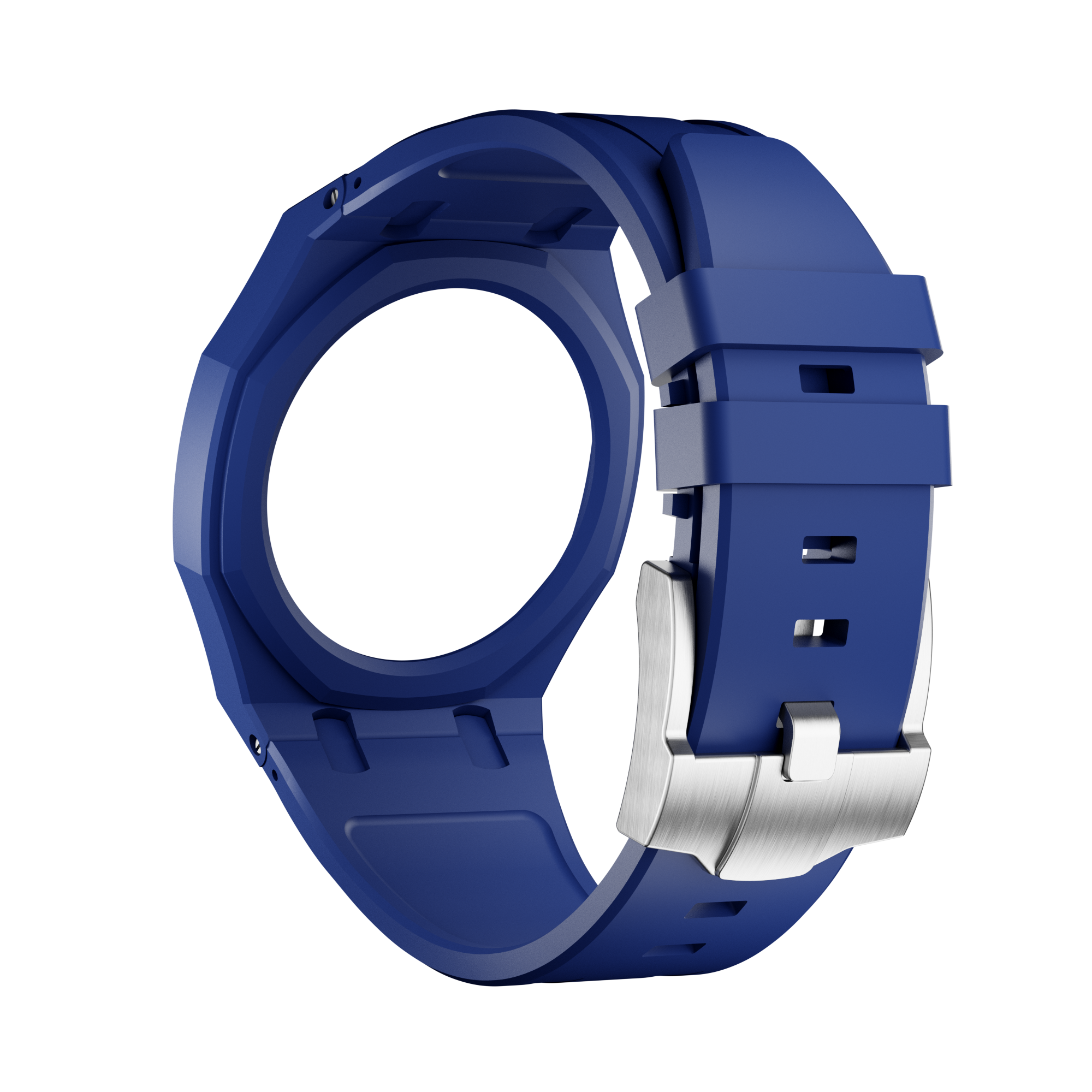 Bioceramic Rubber Strap Case For AP x Swatch Royal Pop Orenji Hachi
