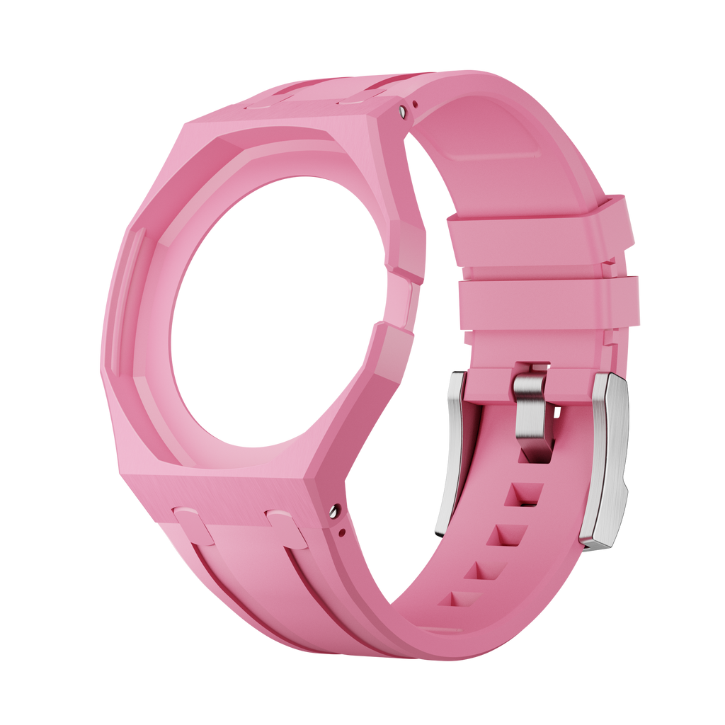 Bioceramic Rubber Strap Case For AP x Swatch Royal Pop OTG ROZ