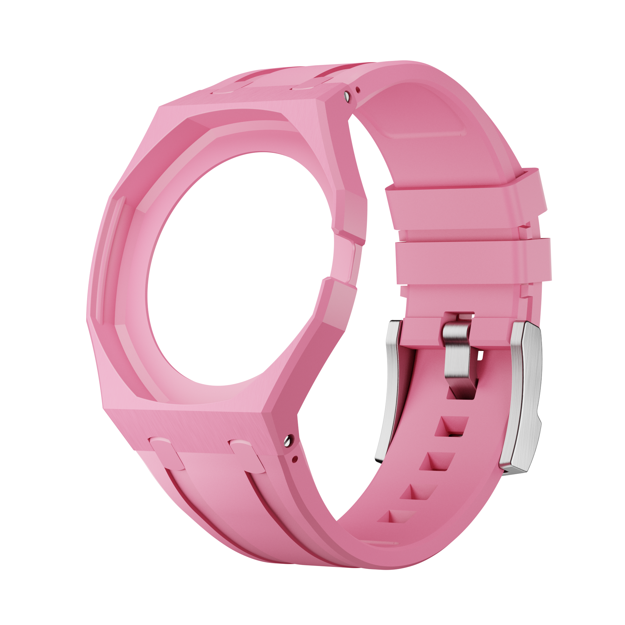 Bioceramic Rubber Strap Case For AP x Swatch Royal Pop OTG ROZ