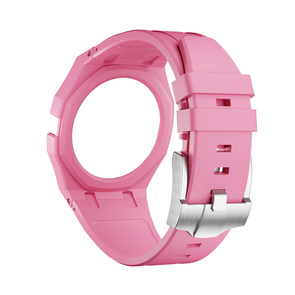 Bioceramic Rubber Strap Case For AP x Swatch Royal Pop OTG ROZ