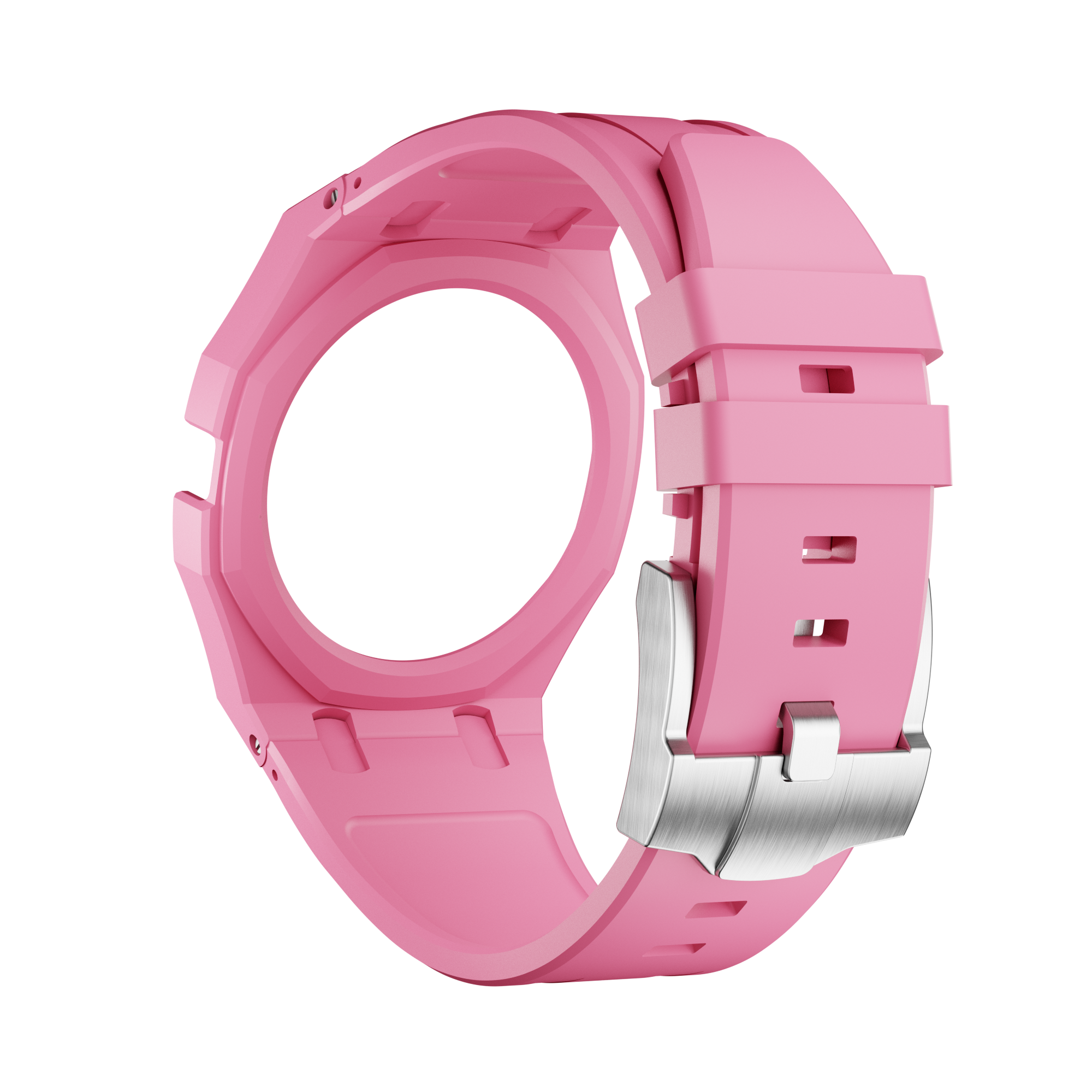 Bioceramic Rubber Strap Case For AP x Swatch Royal Pop OTG ROZ