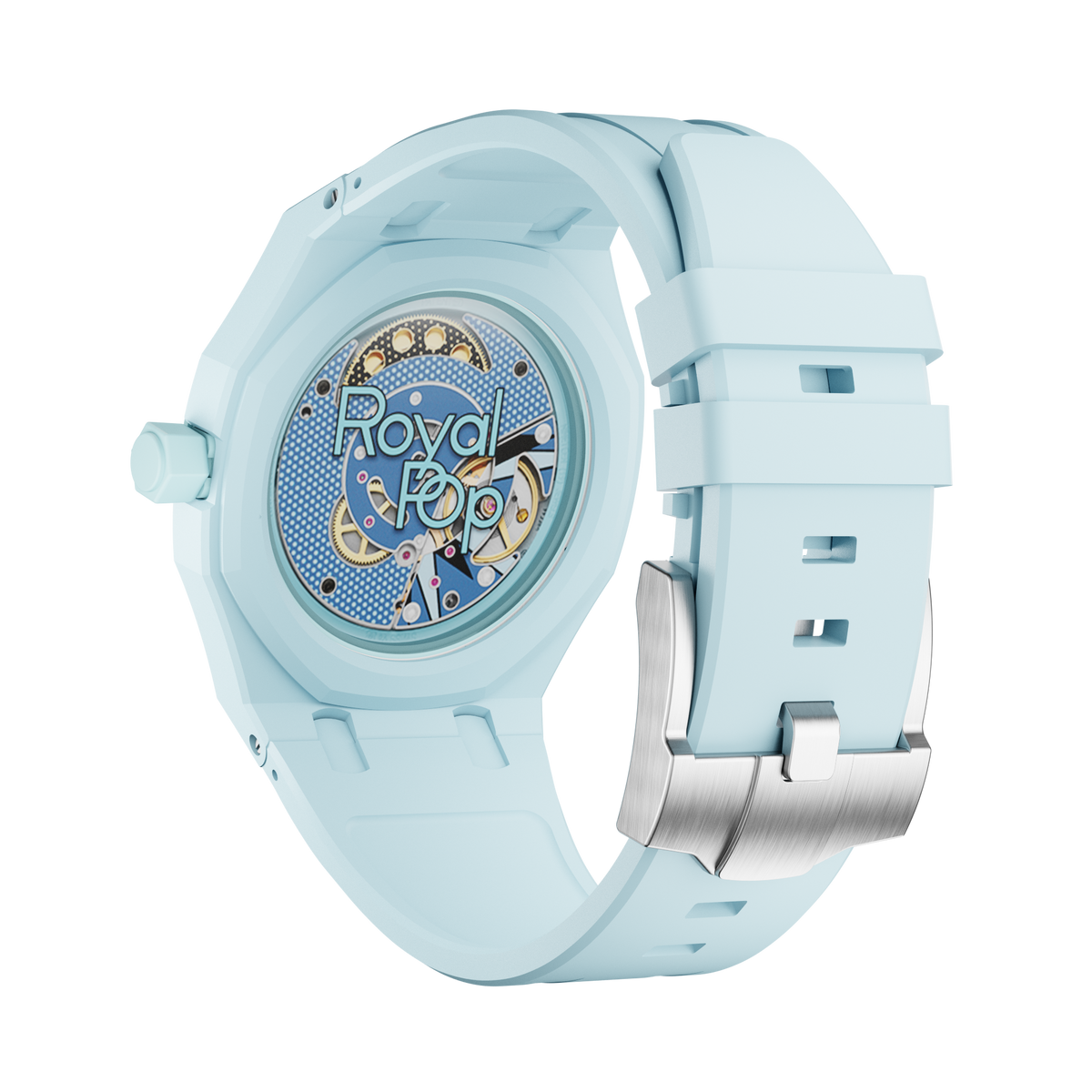 Bioceramic-Gehäuse mit Kautschukband für AP x Swatch Royal Pop Làn Ba