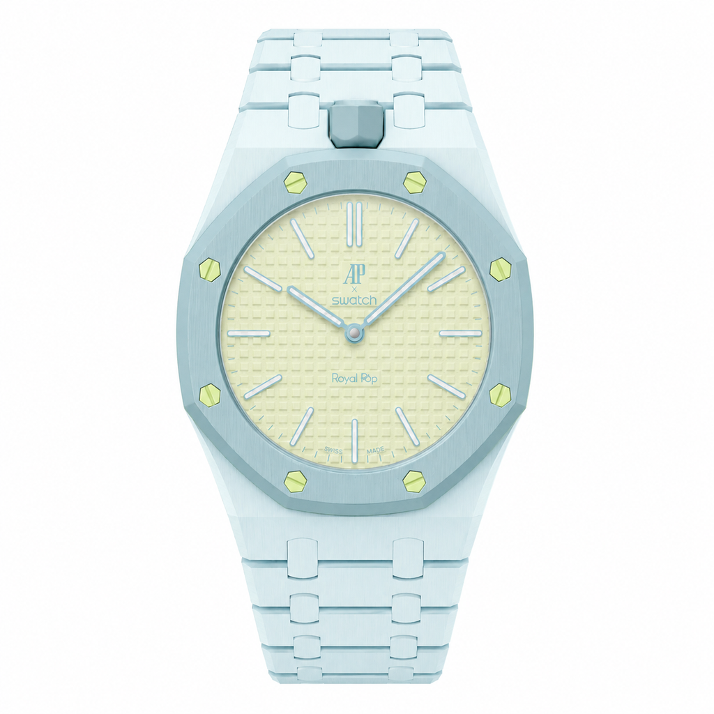 Bioceramic Bracelet Case For AP x Swatch Royal Pop Blaue Acht
