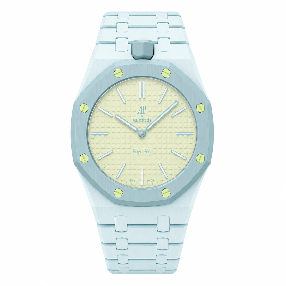 Bioceramic Bracelet Case For AP x Swatch Royal Pop Blaue Acht