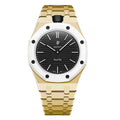 Stainless Steel Yellow Gold Bracelet Case For AP x Swatch Royal Pop Ocho Negro