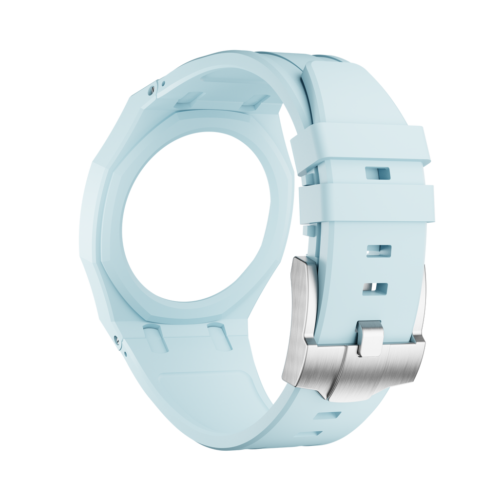 Bioceramic-Gehäuse mit Kautschukband für AP x Swatch Royal Pop Blaue Acht