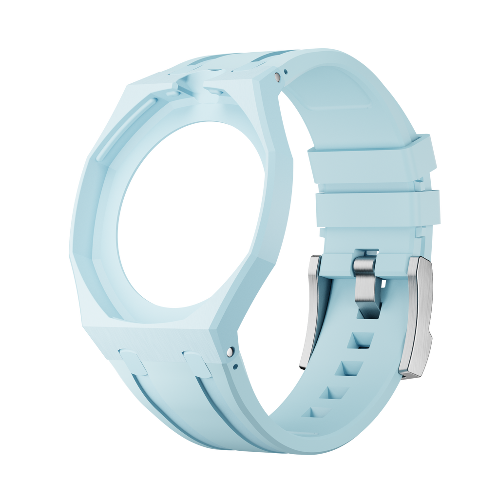 Bioceramic-Gehäuse mit Kautschukband für AP x Swatch Royal Pop Blaue Acht