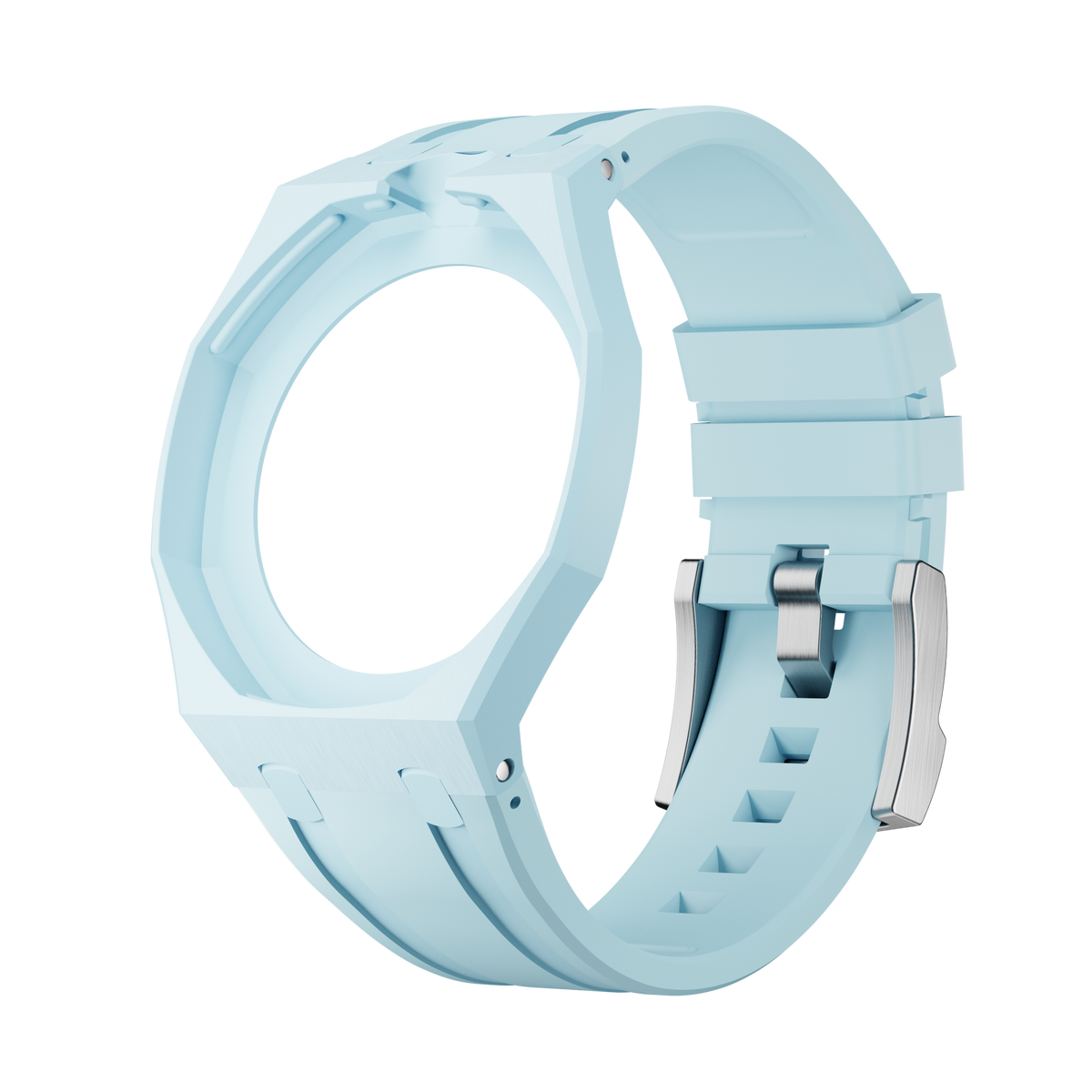 Bioceramic-Gehäuse mit Kautschukband für AP x Swatch Royal Pop Blaue Acht