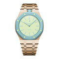 Stainless Steel Rosé Gold Bracelet Case For AP x Swatch Royal Pop Blaue Acht